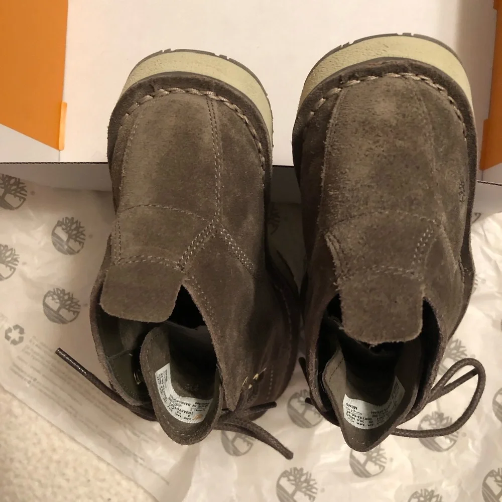Timberland Men's Westmore Moc-toe Chukka Boots Canteen color suede , New in box